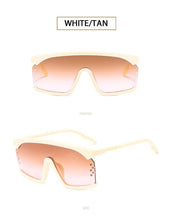 Load image into Gallery viewer, Oversized Shield Sunglasses for Women Men Square Rimless Fashion Shades Sunglasses For Women &amp; Men Elegant Shades For Women Popular Oversized Festival Trendy Sunglasses For Men &amp; Women
