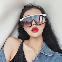 Load image into Gallery viewer, Oversized Shield Sunglasses for Women Men Square Rimless Fashion Shades Sunglasses For Women &amp; Men Elegant Shades For Women Popular Oversized Festival Trendy Sunglasses For Men &amp; Women
