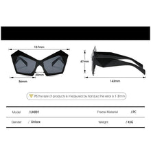 Load image into Gallery viewer, Oversized Square Cateye Polarized Sunglasses Big Trendy Style Fashionable Personality Big Frame Sunglasses New Fashionable &amp; Popular Street Style Sunglasses For Women
