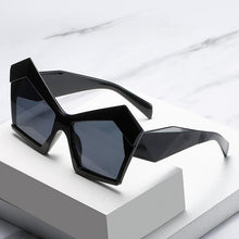 Load image into Gallery viewer, Oversized Square Cateye Polarized Sunglasses Big Trendy Style Fashionable Personality Big Frame Sunglasses New Fashionable &amp; Popular Street Style Sunglasses For Women
