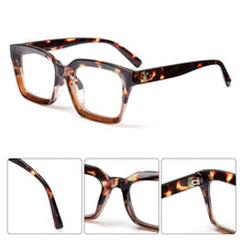 Load image into Gallery viewer, Oversized  Square Reading Glasses  For Men Women Portable Large Frame High Definition Computer Gaming Eyeglasses Eye Protection Eyewear Diopter 0~+ 3.00
