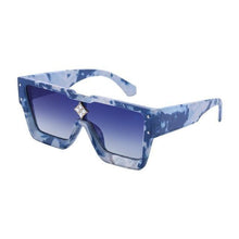 Load image into Gallery viewer, Oversized Square Rimless Shades UV400 Shape Sunglasses For Women New Fashionable New Big Frame Sun Glasses for Female New Latest Attractive Large Flat Top Eyewear For  Unisex
