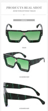 Load image into Gallery viewer, Oversized Square Rimless Shades UV400 Shape Sunglasses For Women New Fashionable New Big Frame Sun Glasses for Female New Latest Attractive Large Flat Top Eyewear For  Unisex
