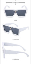 Load image into Gallery viewer, Oversized Square Rimless Shades UV400 Shape Sunglasses For Women New Fashionable New Big Frame Sun Glasses for Female New Latest Attractive Large Flat Top Eyewear For  Unisex
