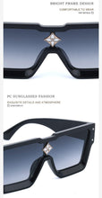 Load image into Gallery viewer, Oversized Square Rimless Shades UV400 Shape Sunglasses For Women New Fashionable New Big Frame Sun Glasses for Female New Latest Attractive Large Flat Top Eyewear For  Unisex

