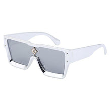 Load image into Gallery viewer, Oversized Square Rimless Shades UV400 Shape Sunglasses For Women New Fashionable New Big Frame Sun Glasses for Female New Latest Attractive Large Flat Top Eyewear For  Unisex
