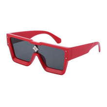 Load image into Gallery viewer, Oversized Square Shape Sunglasses For Women &amp; Men New  Luxury Design Sun Glasses For Female New Fashionable  Large Frame Silver Mirror Eyewear
