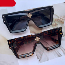 Load image into Gallery viewer, Oversized Square Shape Sunglasses For Women &amp; Men New  Luxury Design Sun Glasses For Female New Fashionable  Large Frame Silver Mirror Eyewear
