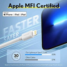 Load image into Gallery viewer, Overtime iPhone MFI Certified 10ft USB-C to Lightning Charging Cable
