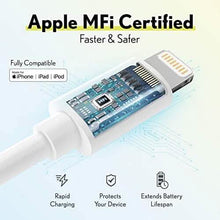 Load image into Gallery viewer, Overtime iPhone MFI Certified 10ft USB-C to Lightning Charging Cable
