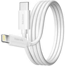 Load image into Gallery viewer, Overtime iPhone MFI Certified 6ft Smart USB-C to Lightning Cable
