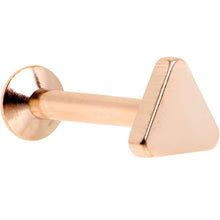 Load image into Gallery viewer, 5/16 Rose Gold IP Triangle Internally Threaded Daith Cartilage Tragus
