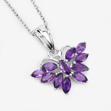 Load image into Gallery viewer, 1.65 Carat Genuine Amethyst .925 Sterling Silver Pendant
