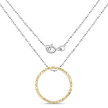 Load image into Gallery viewer, 0.30 Carat Genuine Diamond Yellow .925 Sterling Silver Pendant
