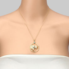 Load image into Gallery viewer, 0.23 Carat Genuine Emerald .925 Sterling Silver Pendant
