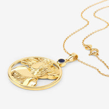Load image into Gallery viewer, 0.27 Carat Genuine Blue Sapphire .925 Sterling Silver Pendant
