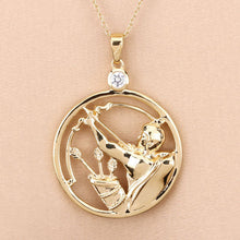 Load image into Gallery viewer, 0.33 Carat Genuine White Zircon .925 Sterling Silver Pendant

