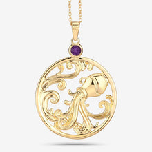 Load image into Gallery viewer, 0.24 Carat Genuine Amethyst .925 Sterling Silver Pendant
