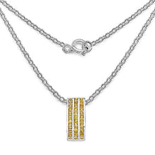 Load image into Gallery viewer, 2.16 Carat Genuine Yellow Sapphire .925 Sterling Silver Pendant
