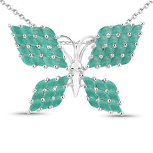Load image into Gallery viewer, 3.12 Carat Genuine Emerald .925 Sterling Silver Pendant
