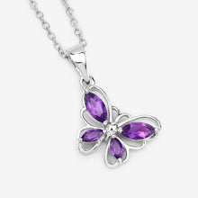 Load image into Gallery viewer, 0.60 Carat Genuine Amethyst .925 Sterling Silver Pendant
