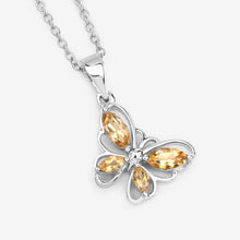 Load image into Gallery viewer, 0.62 Carat Genuine Citrine .925 Sterling Silver Pendant
