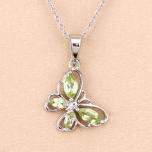 Load image into Gallery viewer, 0.64 Carat Genuine Peridot .925 Sterling Silver Pendant
