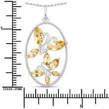Load image into Gallery viewer, 2.30 Carat Genuine Citrine .925 Sterling Silver Pendant

