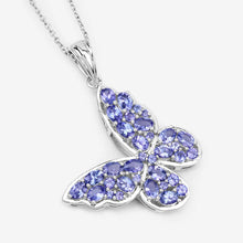 Load image into Gallery viewer, 3.78 Carat Genuine Tanzanite .925 Sterling Silver Pendant
