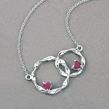 Load image into Gallery viewer, 0.70 Carat Genuine Ruby .925 Sterling Silver Pendant
