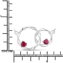 Load image into Gallery viewer, 0.70 Carat Genuine Ruby .925 Sterling Silver Pendant
