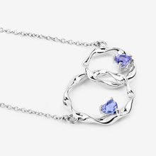 Load image into Gallery viewer, 0.38 Carat Genuine Tanzanite .925 Sterling Silver Pendant
