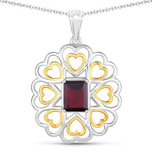 Load image into Gallery viewer, 2.55 Carat Genuine Garnet .925 Sterling Silver Pendant
