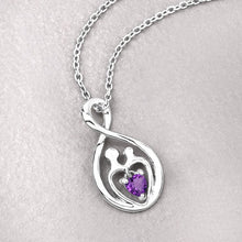 Load image into Gallery viewer, 0.15 Carat Genuine Amethyst .925 Sterling Silver Pendant
