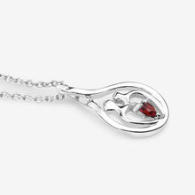 Load image into Gallery viewer, 0.14 Carat Genuine Garnet .925 Sterling Silver Pendant
