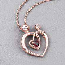 Load image into Gallery viewer, 0.32 Carat Genuine Garnet .925 Sterling Silver Pendant
