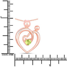 Load image into Gallery viewer, 0.25 Carat Genuine Peridot .925 Sterling Silver Pendant
