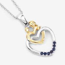 Load image into Gallery viewer, 0.14 Carat Genuine Blue Sapphire .925 Sterling Silver Pendant
