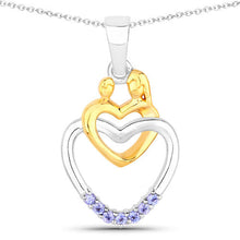 Load image into Gallery viewer, 0.14 Carat Genuine Tanzanite .925 Sterling Silver Pendant

