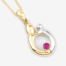 Load image into Gallery viewer, 0.20 Carat Genuine Ruby .925 Sterling Silver Pendant
