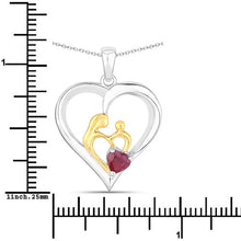 Load image into Gallery viewer, 0.50 Carat Genuine Ruby .925 Sterling Silver Pendant
