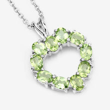 Load image into Gallery viewer, 1.70 Carat Genuine Peridot .925 Sterling Silver Pendant
