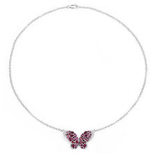 Load image into Gallery viewer, 4.15 Carat Genuine Rhodolite and White Topaz .925 Sterling Silver Pendant
