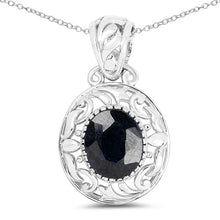 Load image into Gallery viewer, 5.94 Carat Dyed Sapphire .925 Sterling Silver Pendant
