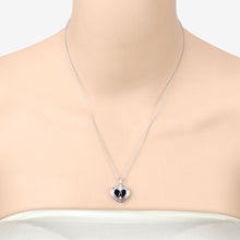 Load image into Gallery viewer, 2.66 Carat Genuine Garnet and White Topaz .925 Sterling Silver Pendant
