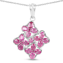 Load image into Gallery viewer, 3.72 Carat Genuine Ruby .925 Sterling Silver Pendant

