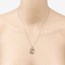 Load image into Gallery viewer, 0.12 Carat Genuine Blue Sapphire .925 Sterling Silver Pendant
