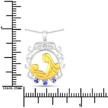 Load image into Gallery viewer, 0.11 Carat Genuine Tanzanite .925 Sterling Silver Pendant
