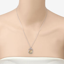 Load image into Gallery viewer, 0.09 Carat Genuine Emerald .925 Sterling Silver Pendant
