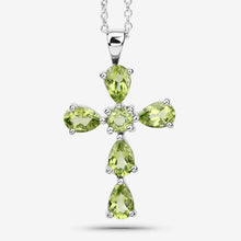 Load image into Gallery viewer, 2.24 Carat Genuine Peridot .925 Sterling Silver Pendant
